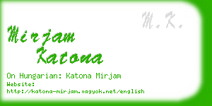 mirjam katona business card